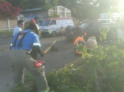 El accidente ocurrió esta mañana en la avenida Pedro Parra Centeno. EL INFORMADOR /