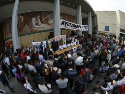 Los hechos se dan el día en que la brigada de Justicia para Ayotzinapa llega a la ciudad de Guadalajara. EL INFORMADOR / A. Hernández