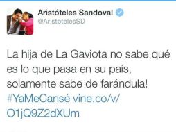 Este fue el mensaje publicado en la cuenta del Gobernador TWITTER / @ppbustamante