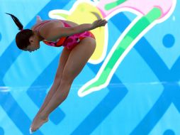 La mexicana durante la final en el complejo acuático Leyes de Reforma. NTX / J. Arciga