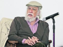 González Gortazar en el Museo de la Ciudad, durante la charla 'Las milagrosas generaciones de la Escuela de Arquitectura de Guadalajara EL INFORMADOR / E. Flores