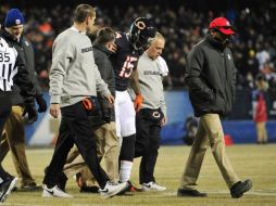 Brandon Marshall terminará la campaña del 2014 como la segunda peor de su carrera, detrás de la de su año de novato, en el 2006. AFP / D. Banks