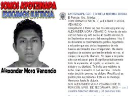 La noticia surgió primero por una publicación en la página de Facebook de la Normal de Ayotzinapa. FACEBOOK / AYOTZINAPA GRO. ESCUELA NORMAL RURAL