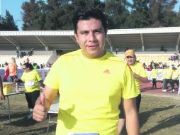 Corredor. Ricardo Tepletla, participó el domingo pasado en la Carrera Azteca de 10k. EL INFORMADOR /