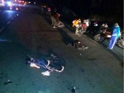 Los peregrinos ciclistas, al parecer bomberos, salieron de San Salvador Atenco y visitaron a la Guadalupana. SUN /