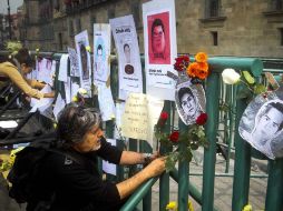 Sobre todo, los mensajes son colocados para los normalistas de Ayotzinapa. SUN / F. Ramírez