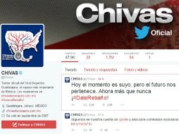 Esta fue la publicación que compartió el cuadro Rojiblanco. TWITTER / @Chivas