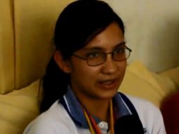 Delia Itzel menciona que quiere ser ingeniero en Mecatrónica y crear proyectos que ayudan a la sociedad. YOUTUBE / El Mercurio