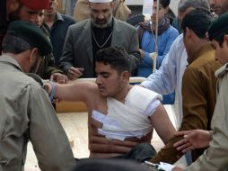 El atentado del grupo radical islámico Talibán fue contra una escuela de la norteña ciudad de Peshawar. AFP / A. Majeed