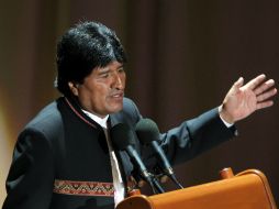 ''Estados Unidos tiene en marcha una agresión económica contra Venezuela porque la conspiración política les falló'', dice Evo. EFE / ARCHIVO