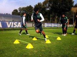 La Selección Sub-20 entrena en el CAR para jugar contra el Rebaño. TWITTER / @miseleccionmx