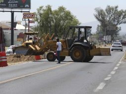 La obra de ampliación de carriles de concreto hidráulico prevé terminarse en marzo de 2015. EL INFORMADOR / ARCHIVO