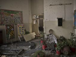 Combatientes talibanes masacraron a 148 personas, la mayoría niños. AP / M. Muheisen