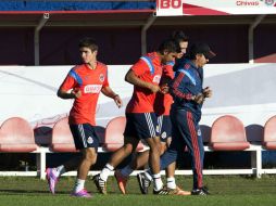 Isaac Brizuela, Miguel Ponce y Erick 'El Cubo' Torres ya entrenaron en las instalaciones de las Chivas en Verde Valle. MEXSPORT / A. Macías