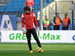 La plantilla realiza esta mañana el último entrenamiento de cara al duelo liguero. MEXSPORT / ARCHIVO