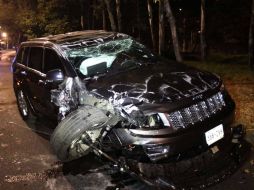 La camioneta Jeep Grand Cherokee con la que chocó el jefe delegacional de Iztapalapa. SUN / ARCHIVO