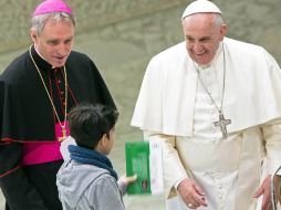 El Pontífice recibe en el Vaticano a cientos de familias de diversos países de Europa. EFE / C. Peri