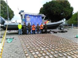 Imagen de la mercancía decomisada por las autoridades. TWITTER / ‏@PoliciaAntiNar