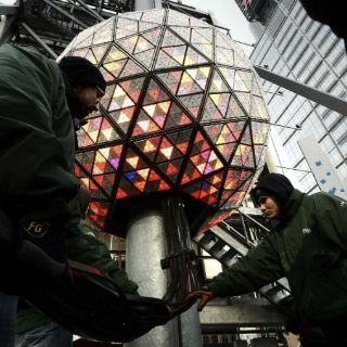 Times Square se prepara para recibir el Año Nuevo