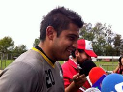 El arquero de la UdeG, Humberto 'Gansito' Hernández, asegura que el próximo domingo arrancarán el C2015 con triunfo. TWITTER / @LeonesNegrosCF