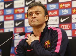 Pese a todos los conflictos internos, Luis Enrique trata de minimizar los daños y conservar su privacidad. EFE / A. García