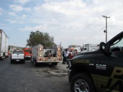 Bomberos del municipio acudieron al lugar tras el reporte. EL INFORMADOR /