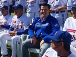 El mandatario estatal deseó buena suerte al equipo de la ciudad. TWITTER / @AristotelesSD