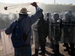 A diferencia de lo que ocurrió en el 27 Batallón de Iguala, en Chilpancingo no hubo confrontación con las fueras castrenses. SUN / J. Ríos