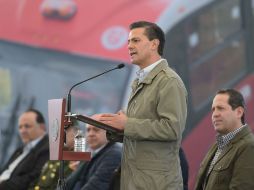 El Presidente reitera su apoyo al sector ferroviario en la inauguración de la nueva terminal de Durango. NTX / ESPECIAL
