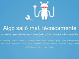 Es la segunda vez en lo que va del año que Twitter presenta una 'caída'. ESPECIAL /