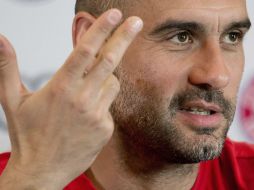 Guardiola cree que en la liga de Campeones el Atlético, Madrid y Barça podrían complicarle las cosas a su equipo. EFE / S. Hoppe