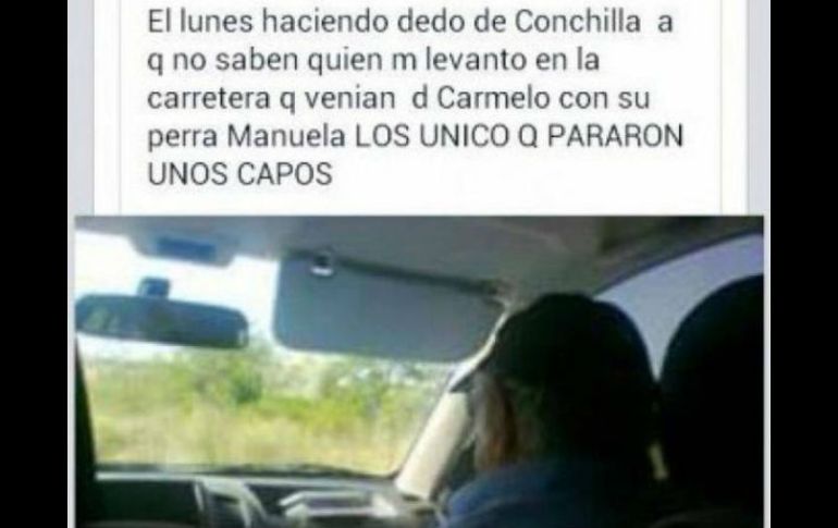 Acosta asegura que el mandatario y su esposa se mostraron muy amables todo el camino. FACEBOOK / Gerhald Acosta