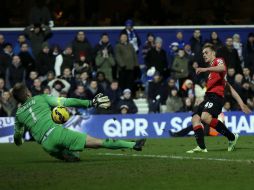 James Wilson (d) anota el segundo tanto con el que sentencia el partido. AP / M. Dunham