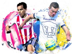 Omar Bravo y Dante López, los dos experimentados delanteros que este domingo buscarán mover las redes. EL INFORMADOR / J. López