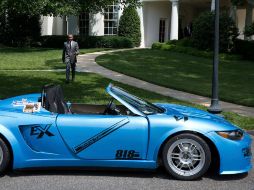 El auto lleva una calcomanía de una reconocida firma de abogados de EU, por lo que podría no tratarse de una compra del presidente. FACEBOOK / Barack Obama