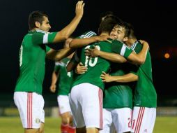 José Ramírez, Alejandro Díaz e Hirving Lozano anotaron los goles. TWITTER / @miseleccionmx