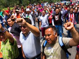 Los miembros de la CNTE se movilizaron desde temprana hora en el estado de Oaxaca. NTX / ARCHIVO