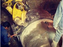 La línea dañada quedó reparada en su totalidad al filo del mediodía. INSTAGRAM / siapagdl