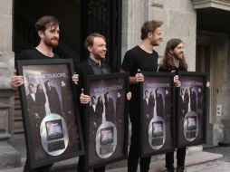 Los ganadores del Grammy 2014, por Mejor Acto de Rock por su éxito 'Radioactive', recibieron Disco de Doble Platino. NTX / G. Duran