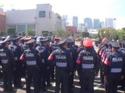 Un fuerte dispositivo de Seguridad Pública fue desplegado para resguardar el lugar. SUN / G. Suárez