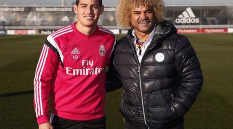 James compartió esta imagen en redes sociales, con su ídolo. TWITTER / @jamesdrodriguez