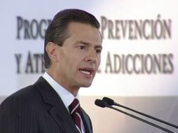 ''Debemos unir fuerzas para que niños y jóvenes tengan una vida saludable'', dice Peña Nieto. YOUTUBE / Gobierno de la República