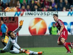 Gabriel Hauché destacó en el partido al anotar al 71' y al 78. MEXSPORT / Emiliano