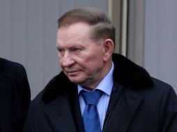 Los emisarios separatistas se niegan a discutir medidas para un alto el fuego, según informa el expresidente ucraniano Leonid Kuchma. AFP / S. Gapon