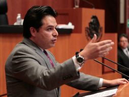 El legislador Zoé Robledo presenta la iniciativa Legilador Transparenet. NTX / ARCHIVO