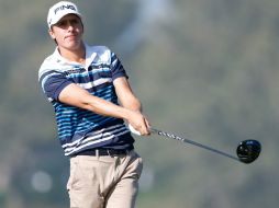 Ortiz batalló con el viento y tuvo una jornada de altibajos. AFP / T. Warshaw