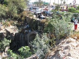 Personal de rescate de Bomberos de Guadalajara tuvo complicaciones en las labores de rescate. EL INFORMADOR /