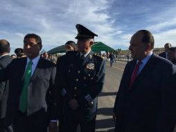 En Durango, Murrieta (d) hizo entrega del Periférico Ejército Mexicano, con inversion de mil 200 MDP. TWITTER / @RMurrieta