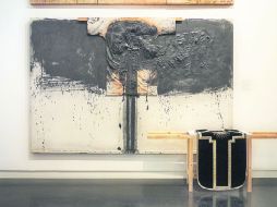 Propuesta en negro. Una de las obras más recientes de Hermann Nitsch, como las que se expondrían en el Museo Jumex. ESPECIAL / Marc Straus Gallery