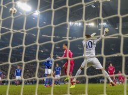 Cristiano Ronaldo consiguió el primer gol de cabeza en el minuto 26. AFP / O. Andersen